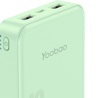 Yoobao 羽博 6024Q 移动电源 抹茶绿 10000mAh Type-C 22.5W