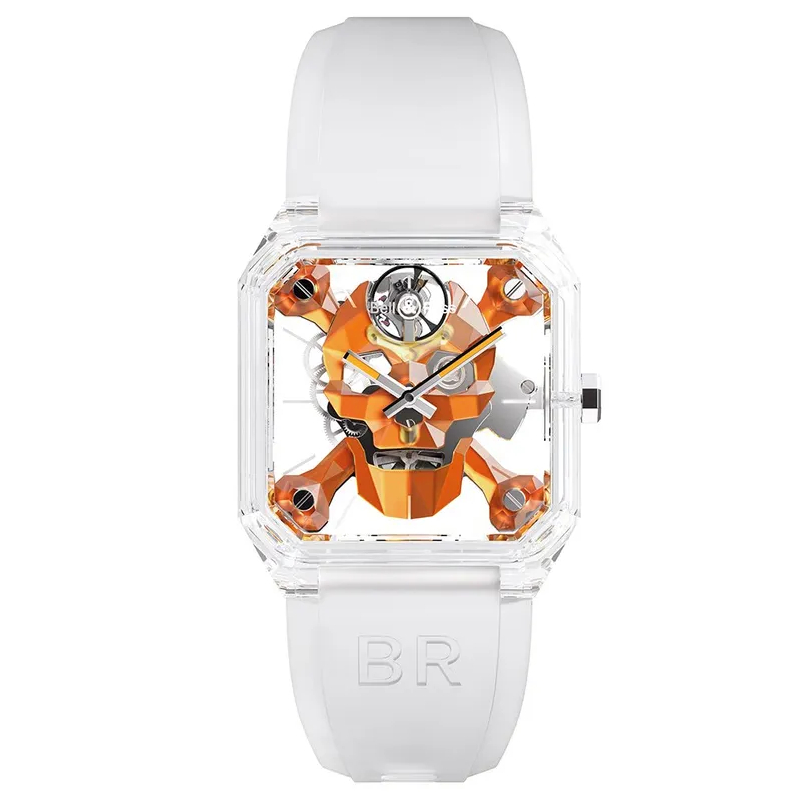 BELL & ROSS 柏莱士 BR 01 CYBER SKULL SAPPHIRE ONLY WATCH BR01-CSK-OW-SAPHIR