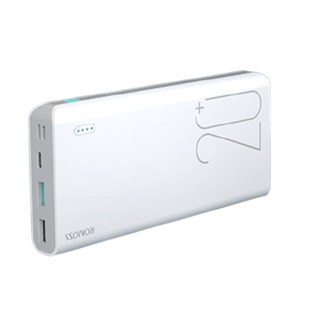 ROMOSS 罗马仕 sense 6+ 移动电源 经典白 20000mAh Lighting micro usb Type-C 18W双向快充