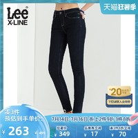 Lee XLINE418紧身窄脚深色女牛仔裤显瘦LWN4184EX898