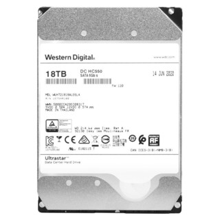 Western Digital 西部数据 Ultrastar DC系列 3.5英寸 18TB 企业级硬盘 (7200rpm、CMR、512MB) WUH721818ALE6L4