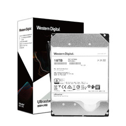 Western Digital 西部数据 18TB HC550 SATA6Gb/s 7200转512M 氦气密封 企业级硬盘（WUH721818ALE6L4）