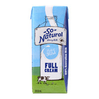 So Natural 澳伯顿 全脂纯牛奶 200ml*24盒