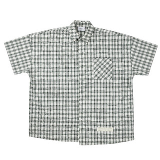 ROARINGWILD 男士短袖衬衫 ORW212221-14 深绿色 XS