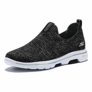 SKECHERS 斯凯奇 Go Walk 5 女子休闲运动鞋 15952/BKGY 黑色/灰色 35