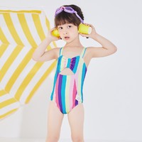 balabala 巴拉巴拉 女童彩虹泳衣
