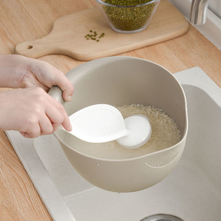 淘米器厨房淘米勺筛子神器搅拌棒沥水家用洗米勺塑料多功能洗米器