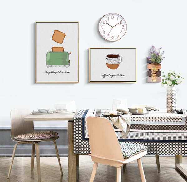 【省27.8元】餐厅装饰画_好久不见 爱心厨房 左50x70cm 右40x55cm 北