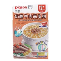 PLUS会员：Pigeon 贝亲 婴幼儿牛肉南瓜味辅食粥 50g