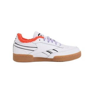 Reebok 锐步 Club C Revenge 猫和老鼠联名款 青少年休闲运动鞋 H05218 白色/黑色/橘色 36.5