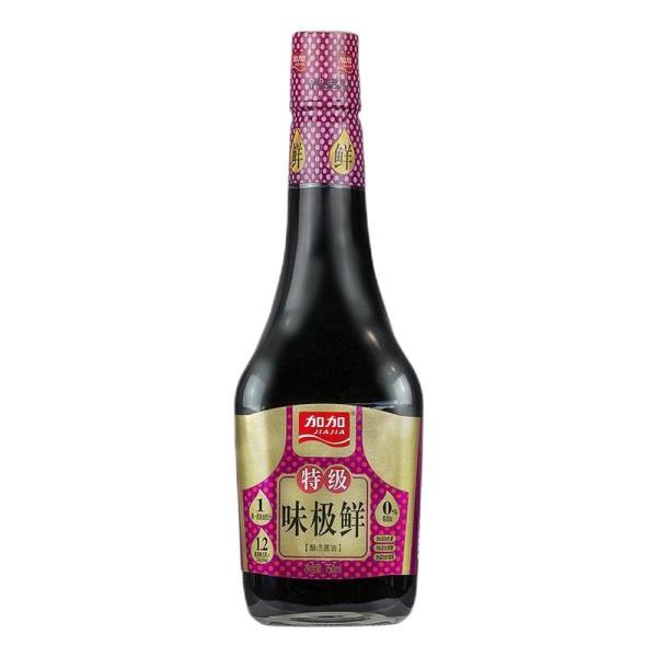 jiajia加加加加酱油特级味极鲜750ml家用生抽酱油调料寿司食材