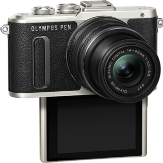 OLYMPUS 奥林巴斯 E-PL8 M4/3画幅 微单相机 黑色 14-42mm F3.5 变焦镜头+40-150mm F4.0 R 长焦变焦镜头 双头套机