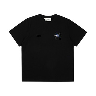 ROARINGWILD 男女款纯棉短袖T恤 MRW211492 黑色 XL
