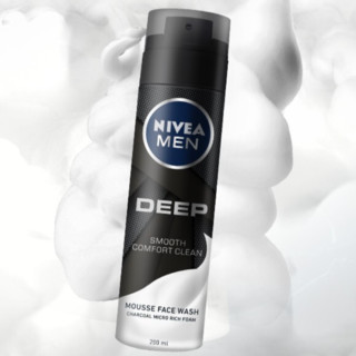 NIVEA MEN 妮维雅男士 深黑系列控油保湿洁面泡 200ml