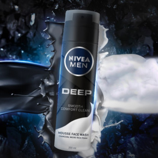 NIVEA MEN 妮维雅男士 深黑系列控油保湿洁面泡 200ml