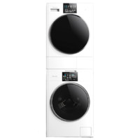 家装季：Panasonic 松下 XQG100-NAEW+EH900W 热泵式洗烘套装 白色