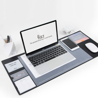 fizz 飞兹 FZ662001 多功能收纳书写桌垫 705*320mm 黑色