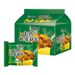 康师傅 方便面 经典小鸡炖蘑菇 泡面袋装速食 五连包 85g*5包