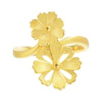 Chow Sang Sang 周生生 旗舰文化祝福系列 86942R 女士格桑花足金戒指 17号 5.31g
