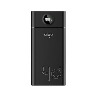 aigo 爱国者 C40S 移动电源 黑色 40000mAh Type-C 22.5W双向快充