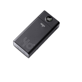 aigo 爱国者 C40S 移动电源 黑色 40000mAh Type-C 22.5W双向快充