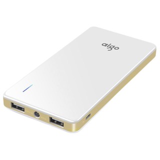 aigo 爱国者 N6 移动电源 白色金边 10000mAh micro usb 10.5W快充