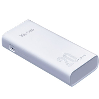 Yoobao 羽博 H2Q 移动电源 白光侠 20000mAh Type-C 22.5W双向快充