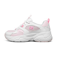 SKECHERS 斯凯奇 D'Lites Airy 2.0 女子休闲运动鞋 88888423/WPK 白色/粉红色 35.5