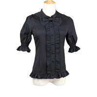Princess tailor 公主的裁缝 Lolita洛丽塔 女士短袖衬衣 黑色 S