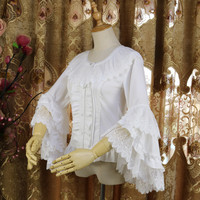 Princess tailor 公主的裁缝 Lolita洛丽塔 花嫁 女士姬袖衬衣 乳白色