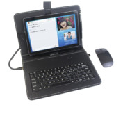 PISEN 品胜 荣耀平板5 键盘皮套保护套 黑色 +有线鼠标