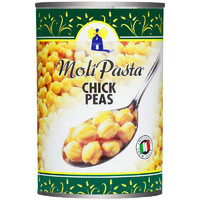 moli 莫利 意大利进口 莫利 三角豆（鹰嘴豆） 即食蔬菜 蔬菜色拉 西餐料理 烘焙配料400g