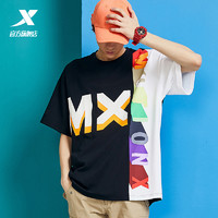 XTEP 特步 短袖T恤男2020夏季新款潮流宽松街头oversize短T时尚运动半袖