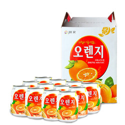 众缘金香子 韩国进口 九日果粒果汁 橙汁238ml12罐