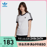 adidas 阿迪达斯 官网adidas 三叶草 女装夏季运动短袖T恤ED7483 ED7482