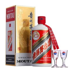 MOUTAI 茅台 53度 酱香型白酒 500ml (带杯)(不含礼袋袋子)