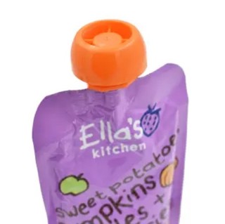 Ella's kitchen 艾拉厨房 营养蔬果系列 有机果泥  国行版 3段 甜薯南瓜苹果蓝莓味 120g