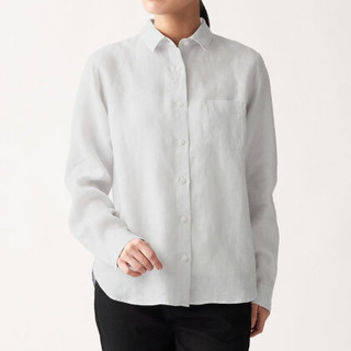 MUJI 无印良品 女士长袖衬衫 BCB07A0S 银灰色 M