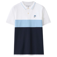 GIORDANO 佐丹奴 Polo衫男撞色修身短袖POLO男装弹力珠地布保罗衫01019386