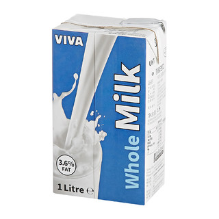 VIVA 韦沃 全脂纯牛奶 1L