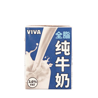 VIVA 韦沃 全脂纯牛奶 200ml*27盒