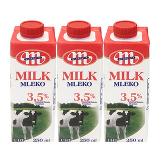 MLEKOVITA 妙可 3.5%蛋白 全脂纯牛奶 250ml*12盒