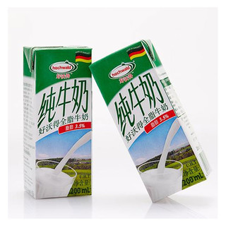 hochwald 好沃得 全脂纯牛奶 200ml*6盒