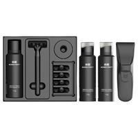 焕醒NEOWAK H300-8 5层刀片手动剃须刀套装 (1刀架+5刀头+柠檬香型剃须泡115g*3+底座+皮套)