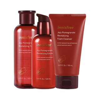 innisfree 悦诗风吟 石榴活妍焕采护肤套装 (柔肤水200ml+乳液160ml+洁面膏150ml)