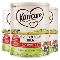 Karicare 可瑞康 新西兰金装A2蛋白婴幼儿配方牛奶粉 3段3罐 900g保质期25年7月 缺货速屯
