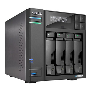 ASUSTOR 爱速特 AS6604T 四盘位NAS (J4125、4GB、12TB*4)