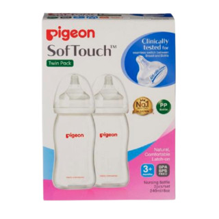 Pigeon 贝亲 PP奶瓶 240ml*2个 4月+