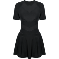 金宏 泳衣女夏遮肚显瘦保守2021年新款韩国黑色性感大码裙式连体游泳衣