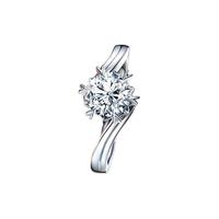 Darry Ring BELIEVE系列 WJ0006 女士雪花18K白金钻石戒指